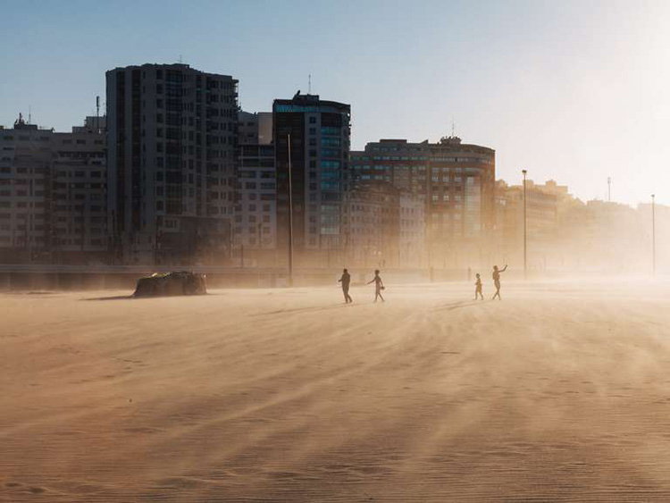 Plage de la baie de Tanger