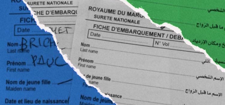 Fin des fiches au Maroc depuis le 16 septembre.