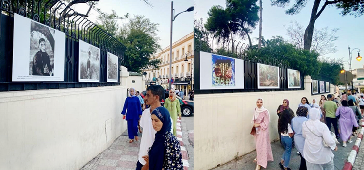 « Face à la mer » sur les grilles du Consulat de France de Tanger.