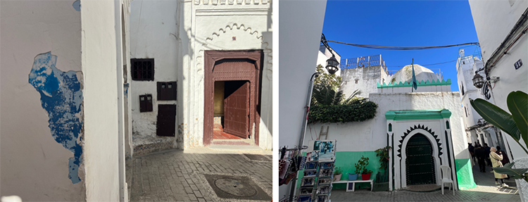 Les couleurs de Tanger sous la peinture blanche et le tombeau Himd Battouta