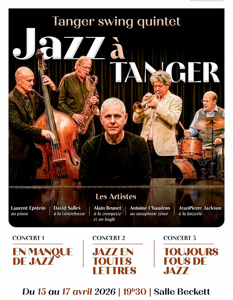 tanger-experience - le web magazine de Tanger - Jazz à Tanger avec Le Tanger Swing Qintet tanger-experience - le web magazine de Tanger - Jazz à Tanger avec Le Tanger Swing Quintet