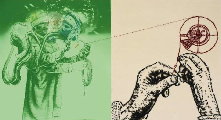 « Ne tenir qu&rsquo;à un fil », exposition de Mohamed Lekleti.