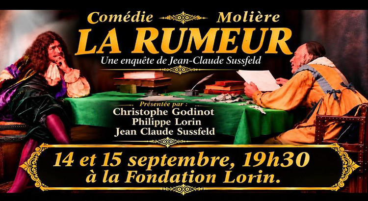 La Rumeur à la Fondation Lorin les 14 et 15 septembre.
